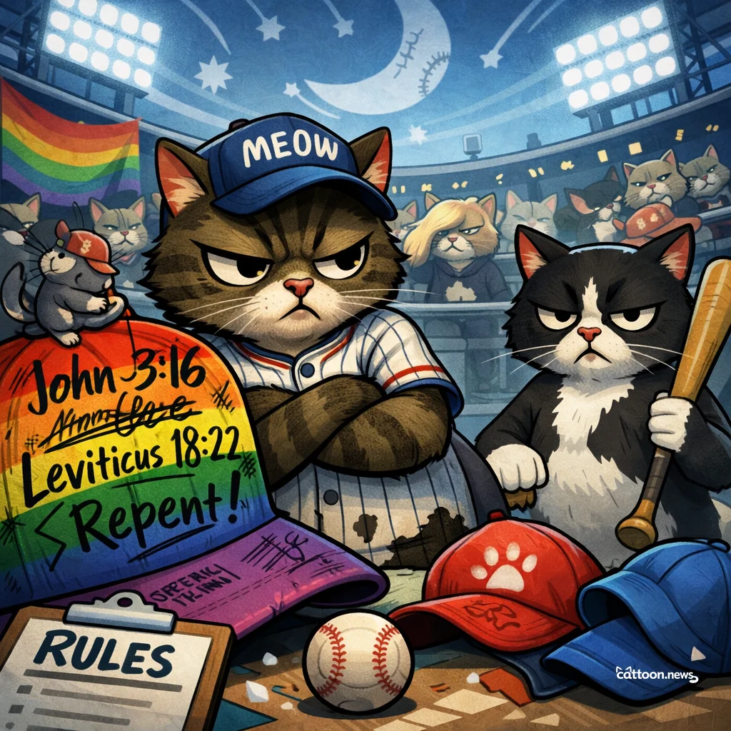 MLB issues warning after Giants' Roupp, 2 other pitchers add Bible verses to their Pride Night caps